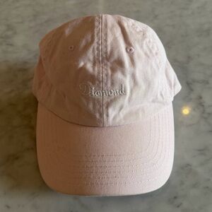 Diamond Supply Co - pink adjustable cotton cap hat